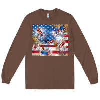 Chestnut American Long Sleeve Tee - RanaPortraitStore