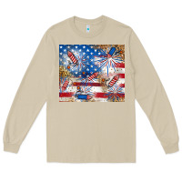 Mushroom American Long Sleeve Tee - RanaPortraitStore