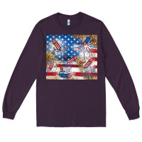 Plum American Long Sleeve Tee - RanaPortraitStore