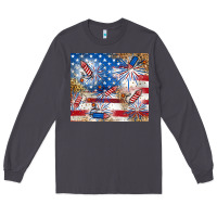 Smoke American Long Sleeve Tee - RanaPortraitStore