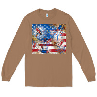 Toasted Coconut American Long Sleeve Tee - RanaPortraitStore