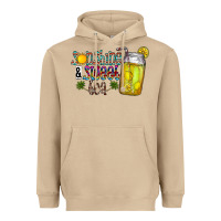 Mushroom sunshine & sweet tea Heavyweight Hoodie - CowhideDigitalArt