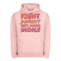 Pigment Salmon fight poverty not poor people Urban Hoodie - MaliasSmallBusiness
