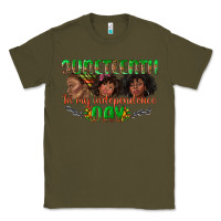 Army Green juneteenth in my independence day Classic Tee - texasbilliewilder