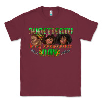 Burgundy juneteenth in my independence day Classic Tee - texasbilliewilder