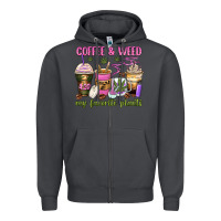 Smoke coffee and weed my favorite plants Zipper Hoodie - Zillion Design Studio