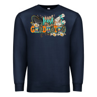 Navy just graduated Premium Sweatshirt - AdoDesignShop