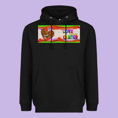 Love Has No Gender Mug 15 Oz Heavyweight Hoodie Designed By Hra Design Shop
