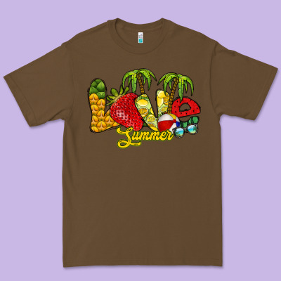 Love Summer Premium Tee Designed By Racoondesign