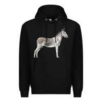 Black Andalusian Donkey Premium Hoodie - LillyAllenDesigns