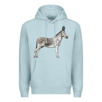 Blue Mist Andalusian Donkey Premium Hoodie - LillyAllenDesigns
