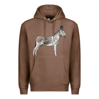 Chestnut Andalusian Donkey Premium Hoodie - LillyAllenDesigns