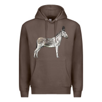 Coffee Andalusian Donkey Premium Hoodie - LillyAllenDesigns