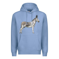 Colony Blue Andalusian Donkey Premium Hoodie - LillyAllenDesigns