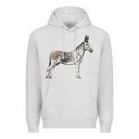 Dove Grey Andalusian Donkey Premium Hoodie - LillyAllenDesigns
