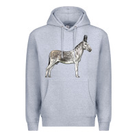 Heather Grey Andalusian Donkey Premium Hoodie - LillyAllenDesigns