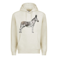 Oatmeal Heather Andalusian Donkey Premium Hoodie - LillyAllenDesigns