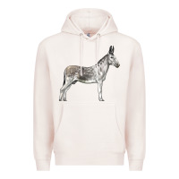 Pale Pink Andalusian Donkey Premium Hoodie - LillyAllenDesigns