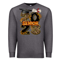 Charcoal Heather gold senıor 2023 Premium Sweatshirt - AdoDesignShop