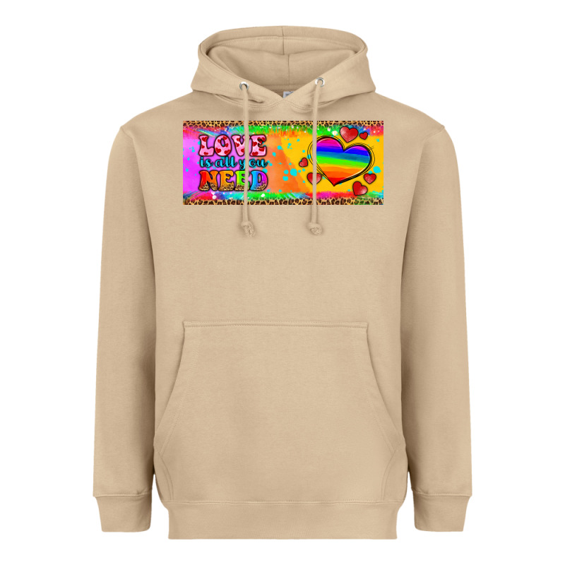 Love Is All You Need  Mug 15 Oz Heavyweight Hoodie by HRA Design Shop | Teevron