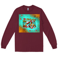 Burgundy birthday diva Long Sleeve Tee - RanaPortraitStore