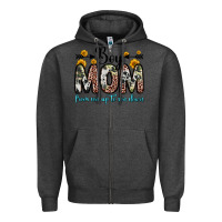 Charcoal Heather boy mom from son up to son down Zipper Hoodie - Zillion Design Studio