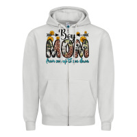 Dove Grey boy mom from son up to son down Zipper Hoodie - Zillion Design Studio
