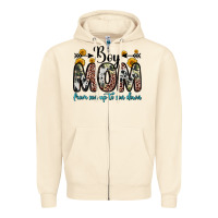 Sandshell boy mom from son up to son down Zipper Hoodie - Zillion Design Studio