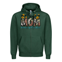 Sports Green boy mom from son up to son down Zipper Hoodie - Zillion Design Studio
