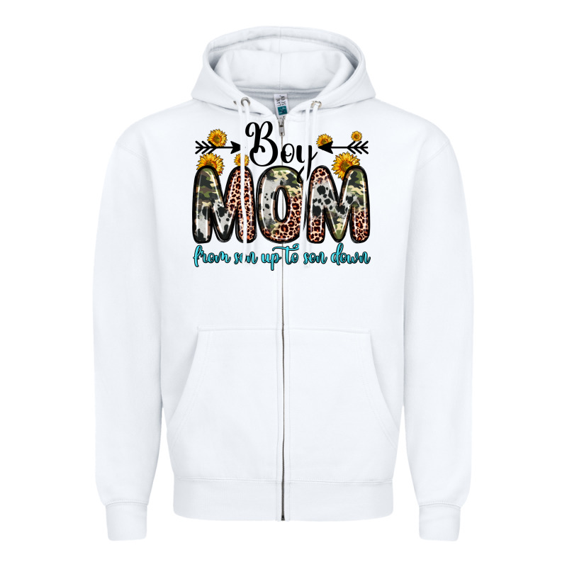 Boy Mom From Son Up To Son Down Zipper Hoodie by Zillion Design Studio | Teevron