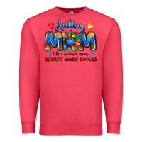 Cardinal autism mom like a normal mom except much cooler Premium Sweatshirt - JahusDesignShop