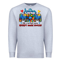 Heather Grey autism mom like a normal mom except much cooler Premium Sweatshirt - JahusDesignShop