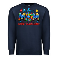 Navy autism mom like a normal mom except much cooler Premium Sweatshirt - JahusDesignShop