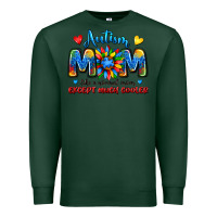 Sports Green autism mom like a normal mom except much cooler Premium Sweatshirt - JahusDesignShop