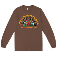 Chestnut happy thanksgiving rainbow Long Sleeve Tee - BarkalooDesign