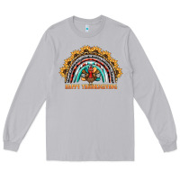 Moon Dust happy thanksgiving rainbow Long Sleeve Tee - BarkalooDesign