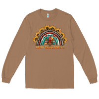 Toasted Coconut happy thanksgiving rainbow Long Sleeve Tee - BarkalooDesign