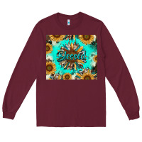 Burgundy blessed sunflowers Long Sleeve Tee - RanaPortraitStore