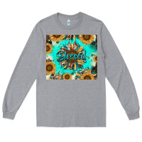 Heather Grey blessed sunflowers Long Sleeve Tee - RanaPortraitStore