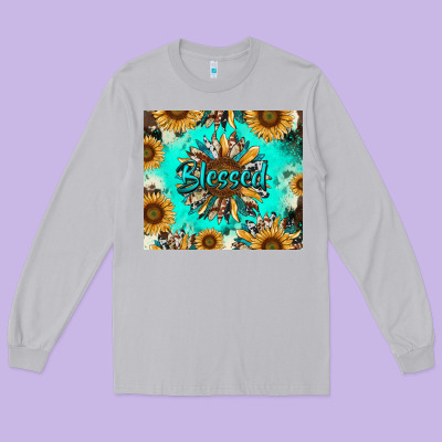 Long Sleeve Tee blessed sunflowers