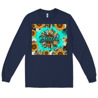 Navy blessed sunflowers Long Sleeve Tee - RanaPortraitStore