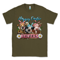 Army Green Happy Easter Heifers Classic Tee - RanaPortraitStore