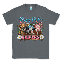 Charcoal Heather Happy Easter Heifers Classic Tee - RanaPortraitStore