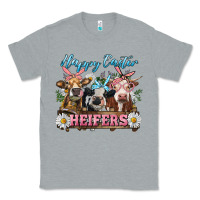 Heather Grey Happy Easter Heifers Classic Tee - RanaPortraitStore