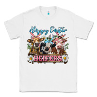 White Happy Easter Heifers Classic Tee - RanaPortraitStore