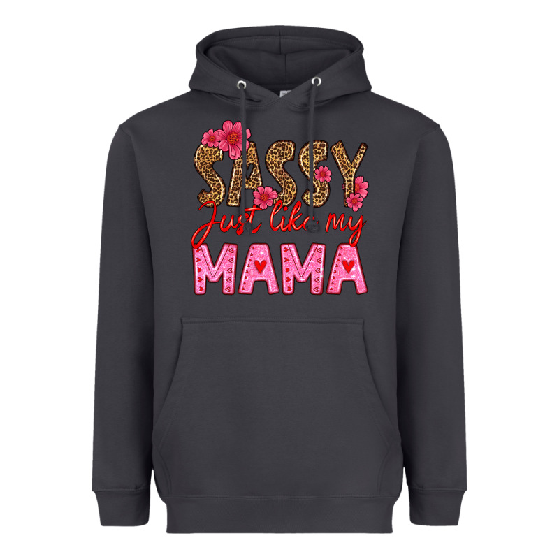 Sassy Just Like My Mama Heavyweight Hoodie by HRA Design Shop | Teevron