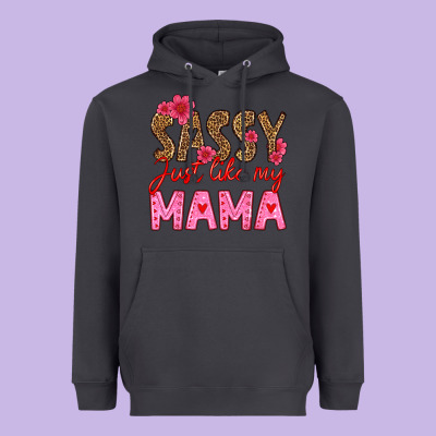 Sassy Just Like My Mama Heavyweight Hoodie Designed By Hra Design Shop