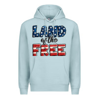Blue Mist Land of the free America Premium Hoodie - Jasminsmagicworld