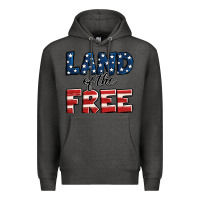 Charcoal Heather Land of the free America Premium Hoodie - Jasminsmagicworld