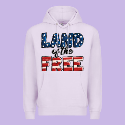 Land Of The Free America Premium Hoodie Designed By Jasminsmagicworld